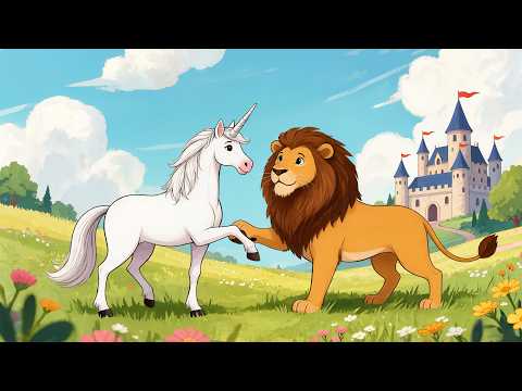 🦁🦄 The Lion and the Unicorn | Classic Nursery Rhyme with Animation | AA Musicals