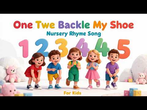 One Two Buckle My Shoe 👟 | Counting Nursery Rhyme | AA Musicals