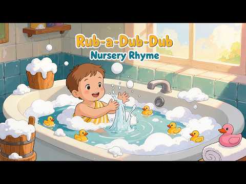 🛁 Rub-a-Dub-Dub | Three Men in a Tub Nursery Rhyme 🛁