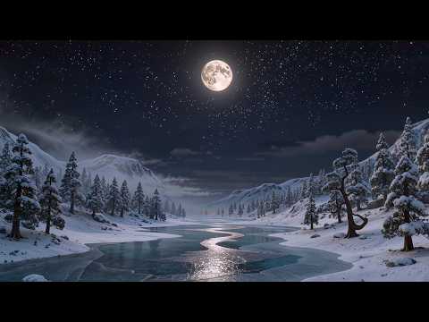 Snowy Mountain Lullaby 🏔️🌙 | 8 Hours Baby Sleep Music | Soothing Lullaby | AA Musicals Dreams