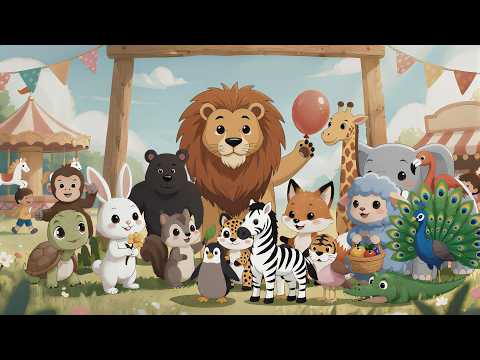 🎪 The Animal Fair 🦁 Classic Nursery Rhyme | Big Top Circus Animals! 🐘🦒🎶 | AA Musicals