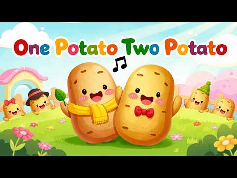 One Potato Two Potato 🥔 | Counting Nursery Rhyme | AA Musicals