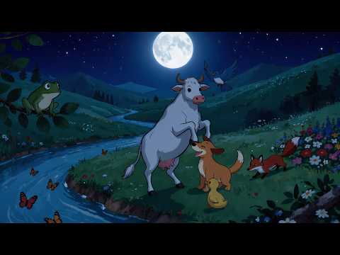 🌙 Hey Diddle Diddle | Cat &amp; Fiddle Nursery Rhyme Song 🐄